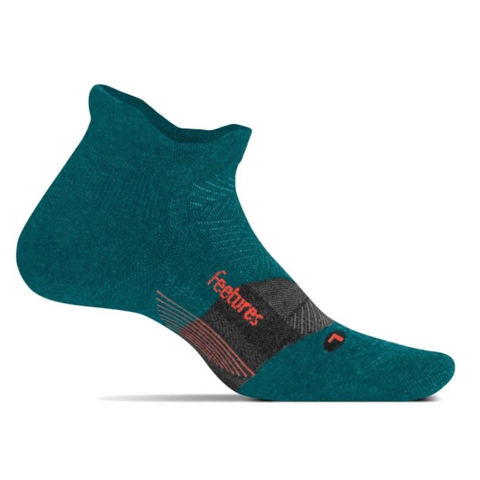 Feetures Unisex Strømper Merino 10 Ultra Light No Show Tab Blå