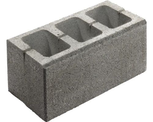 Muursteen, massieve steen, Eleganca Grey, 40 cm x 20 cm x 16,5 cm