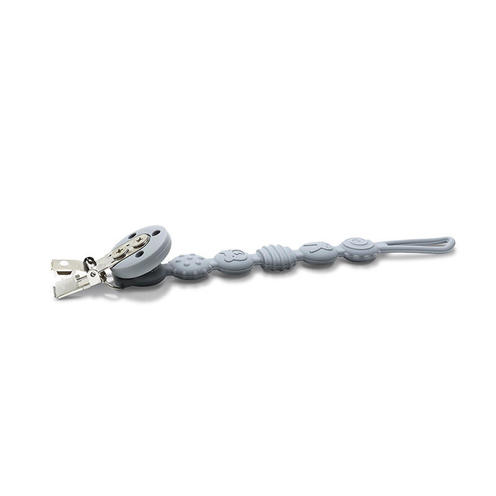 Attache sucette en silicone Gris - LORELLI