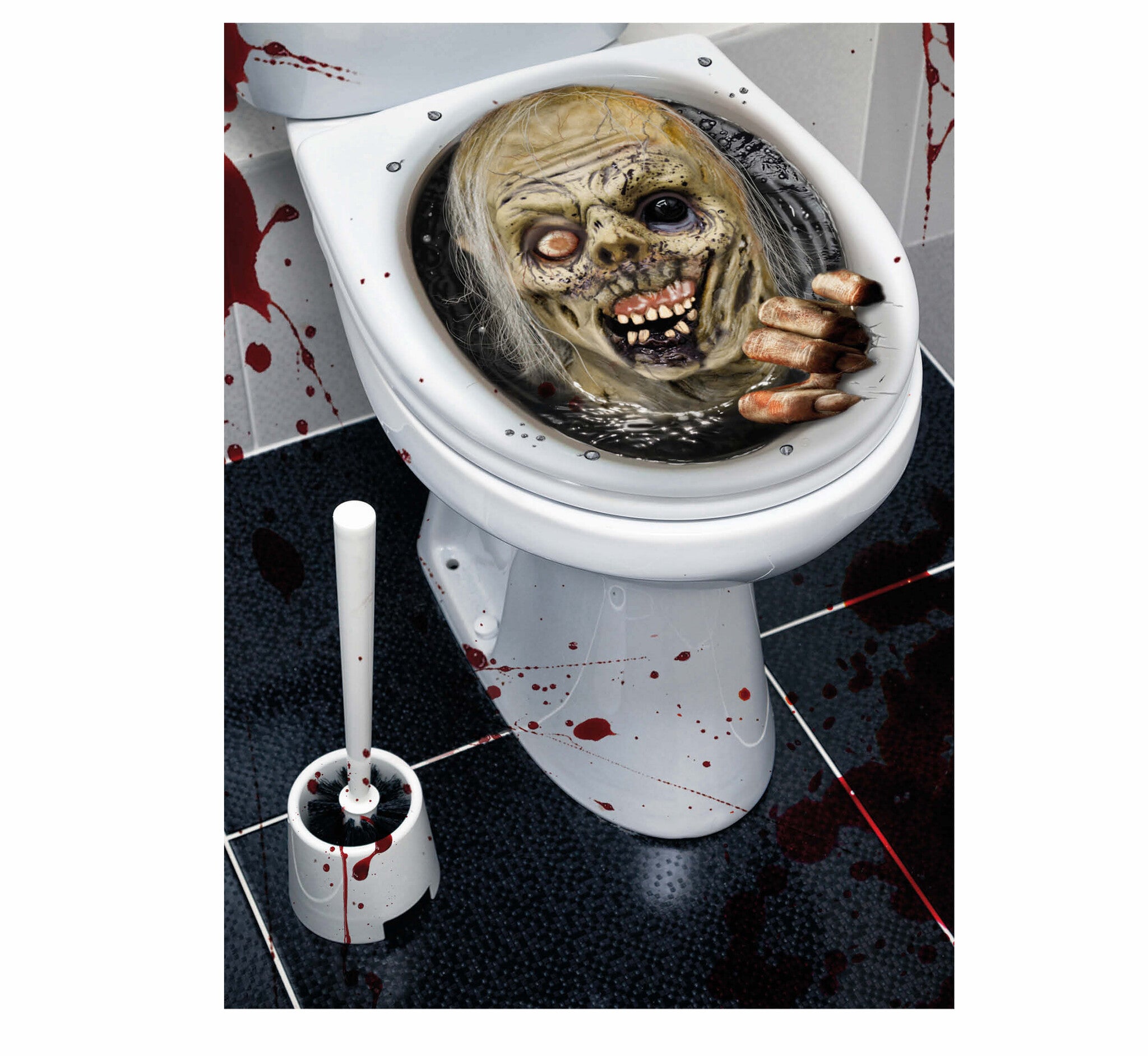 Halloween Wc Sticker Zombie