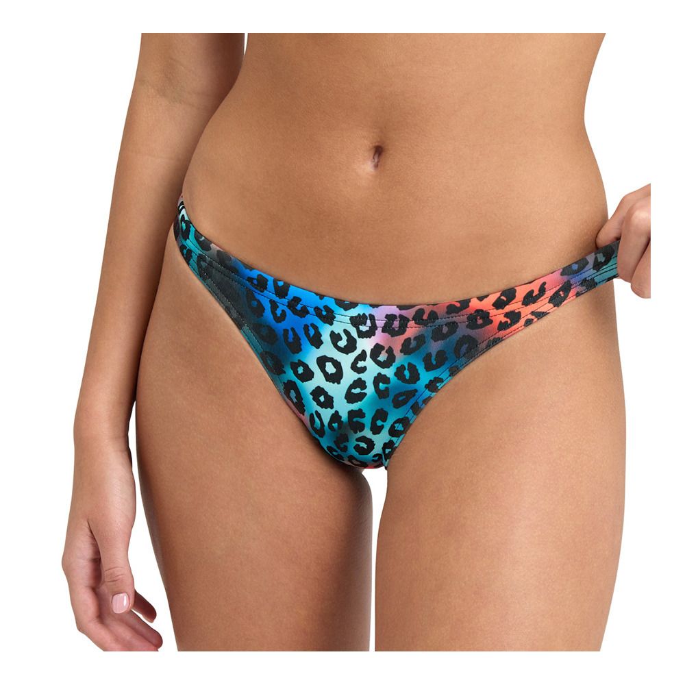 Arena FREE R - Slip de bain Femme neon blue multi/yellow sta