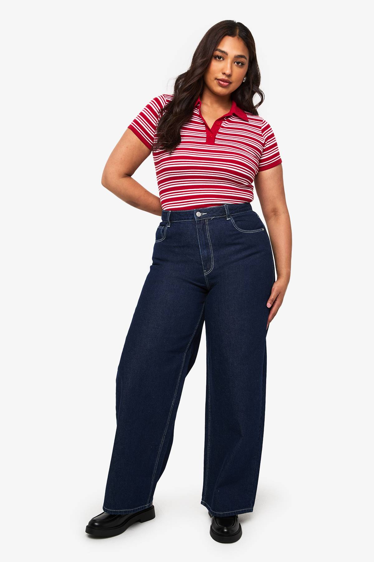 boohoo Haut cintré à col, version Plus