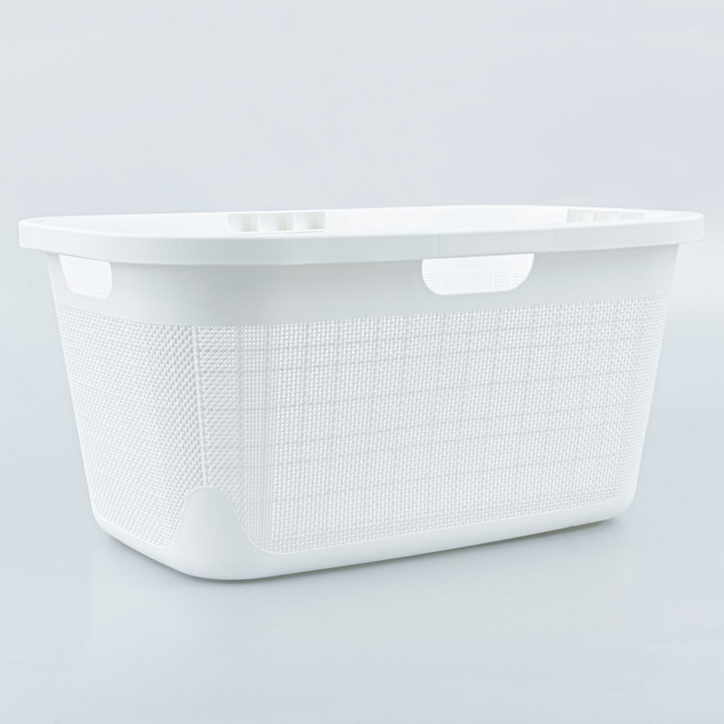 Panier à linge 'Dacca' blanc