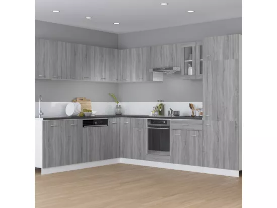 Armoire à four Sonoma gris 60x46x81,5 cm Bois d'ingénierie