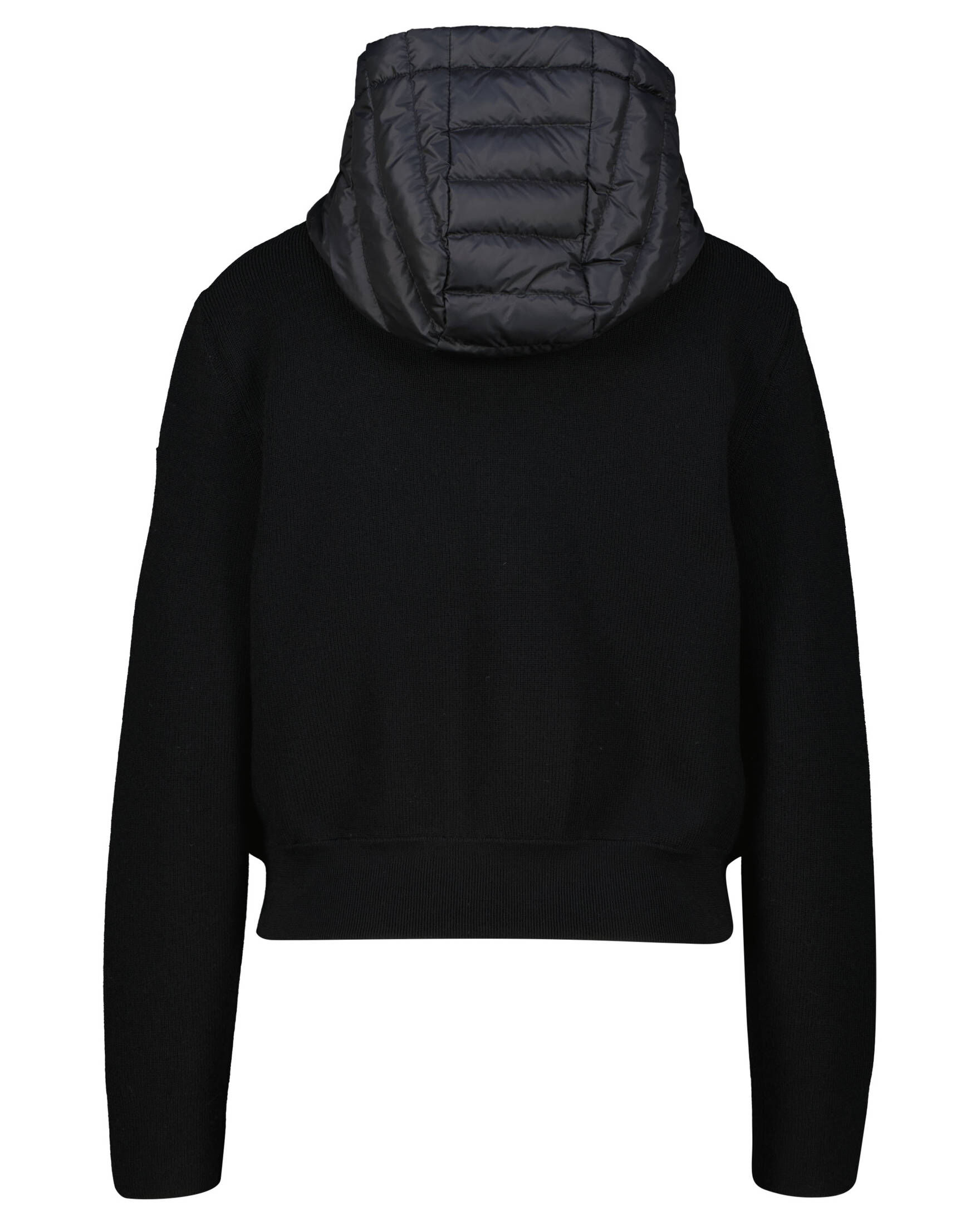 Moncler| Damen Strickjacke mit Daunenwattierung und Kapuze