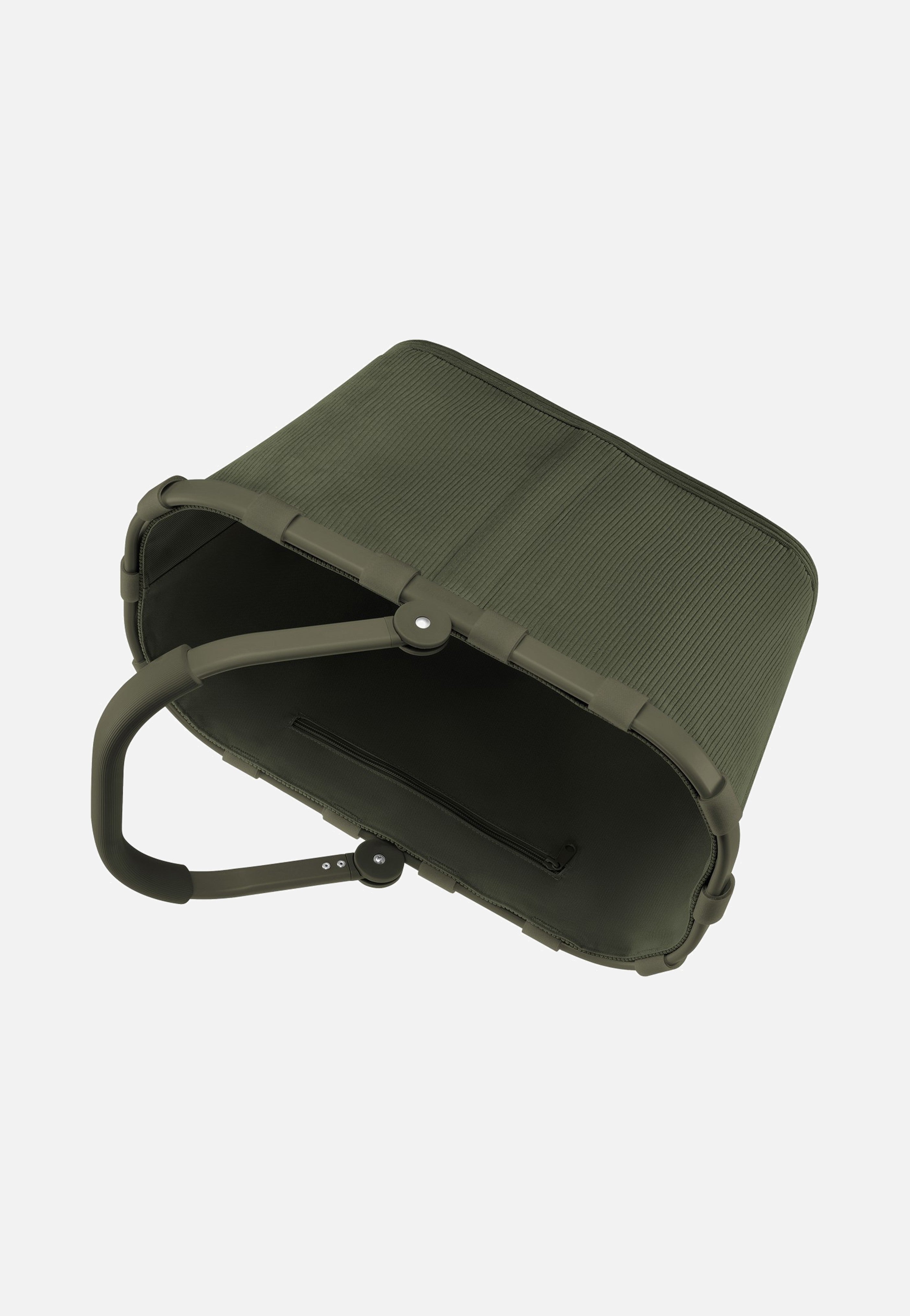 Carrybag Frame Cord Dark Matcha - Einkaufskorb