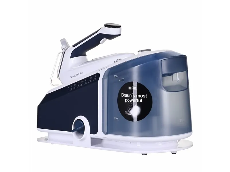 Braun CareStyle 7 Pro IS 7282 BL - Dampstrygejern med automatisk afbrydelse - såleplade: EloxalPlus FreeGlide 3D - 2700 W - blå