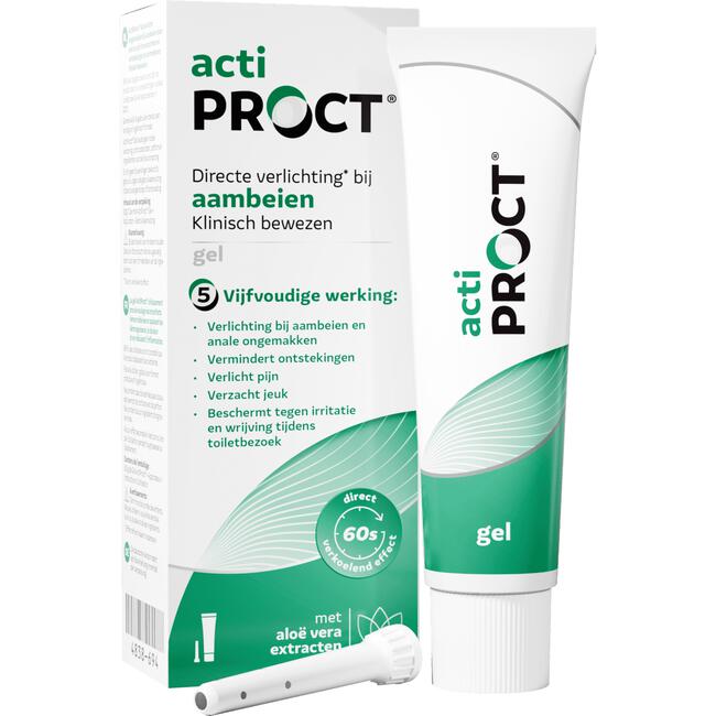 Actiproct Gel bij jeuk en aambeien tube 30 gram