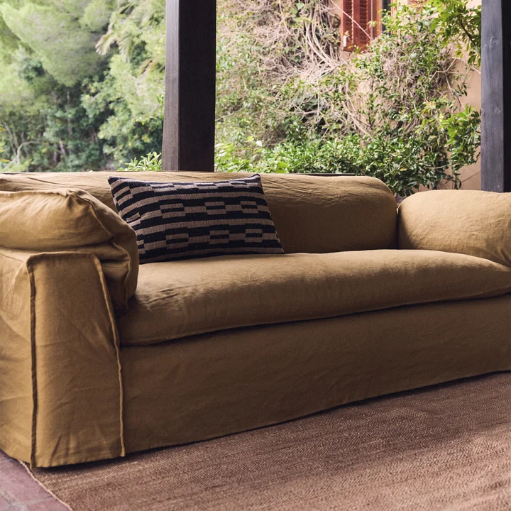 HKliving - Nomad Sofa, 4-Sitzer, Pure / ivory