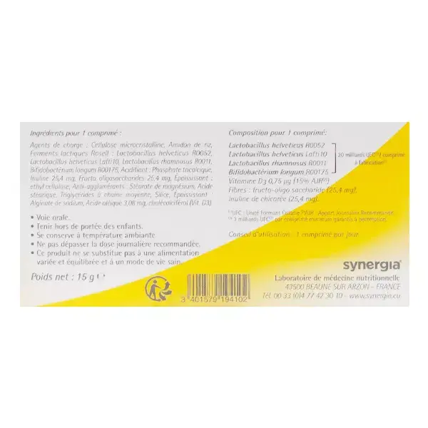 Synergia Maxi-Flore 30 comprimés