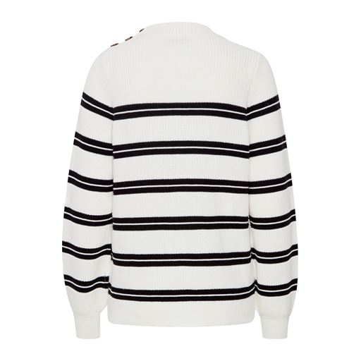Fransa Stribet Strikbluse, Antique Mix, XL