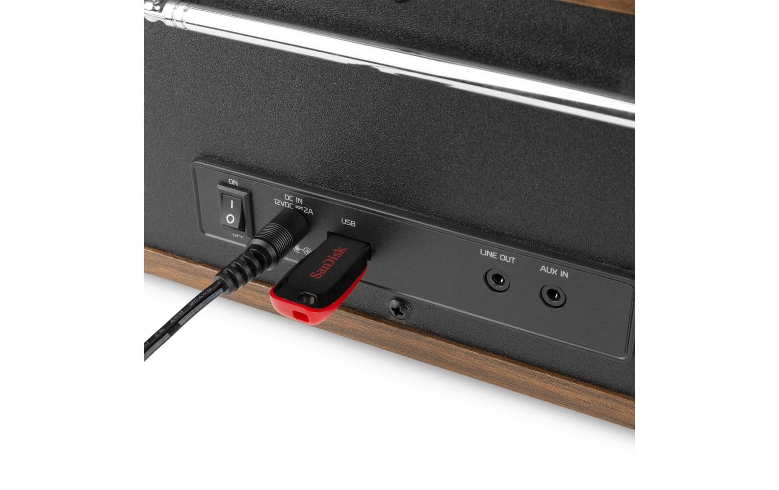 Internet Radio Naples Braun<br>Digitales Musiksystem mit CD, Bluetooth, DAB+- und Internetradio