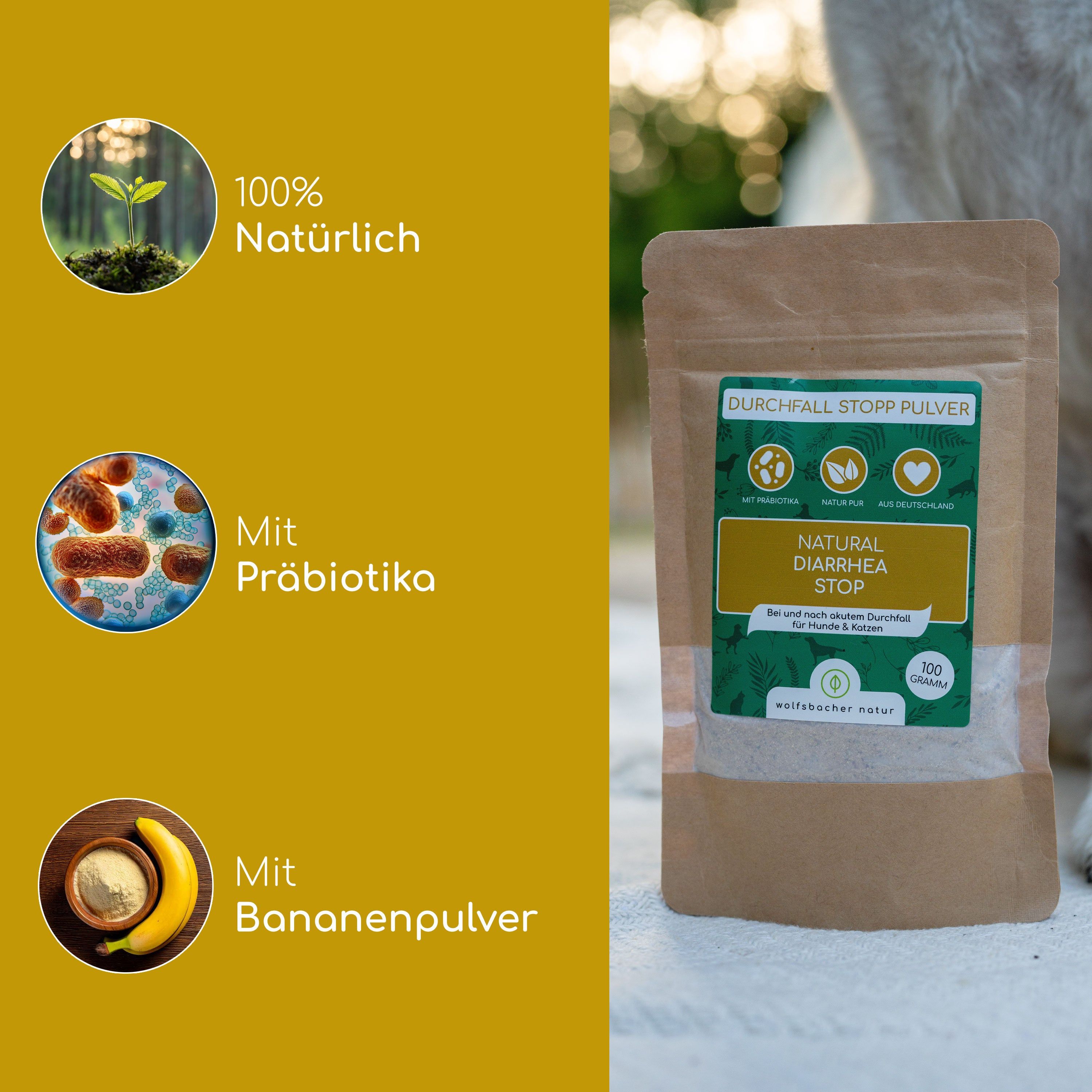 Wolfsbacher Natur Durchfall Stopp Pulver