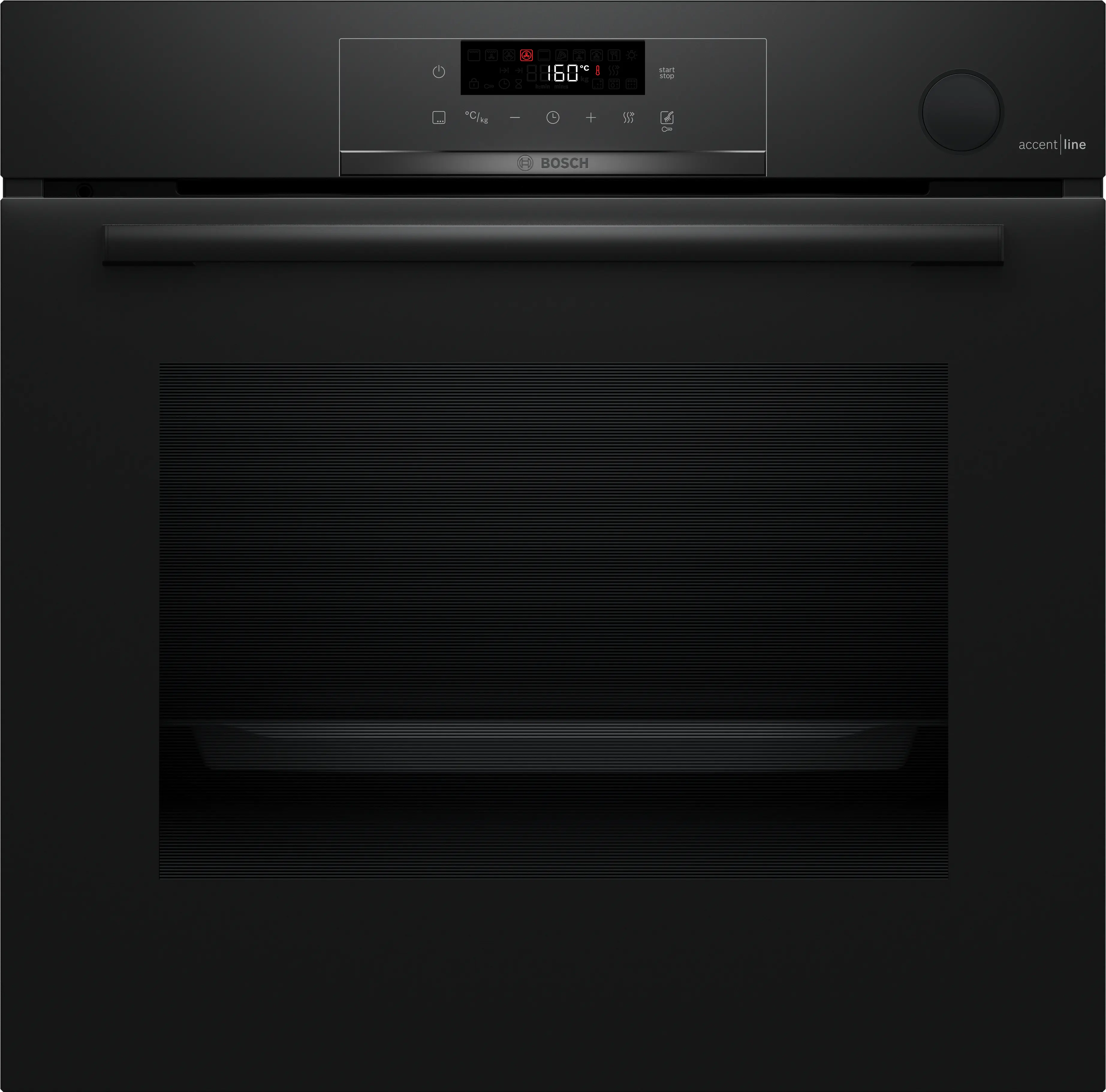 Serie 4 Bakoven met toegevoegde stoom 60 x 60 cm Zwart