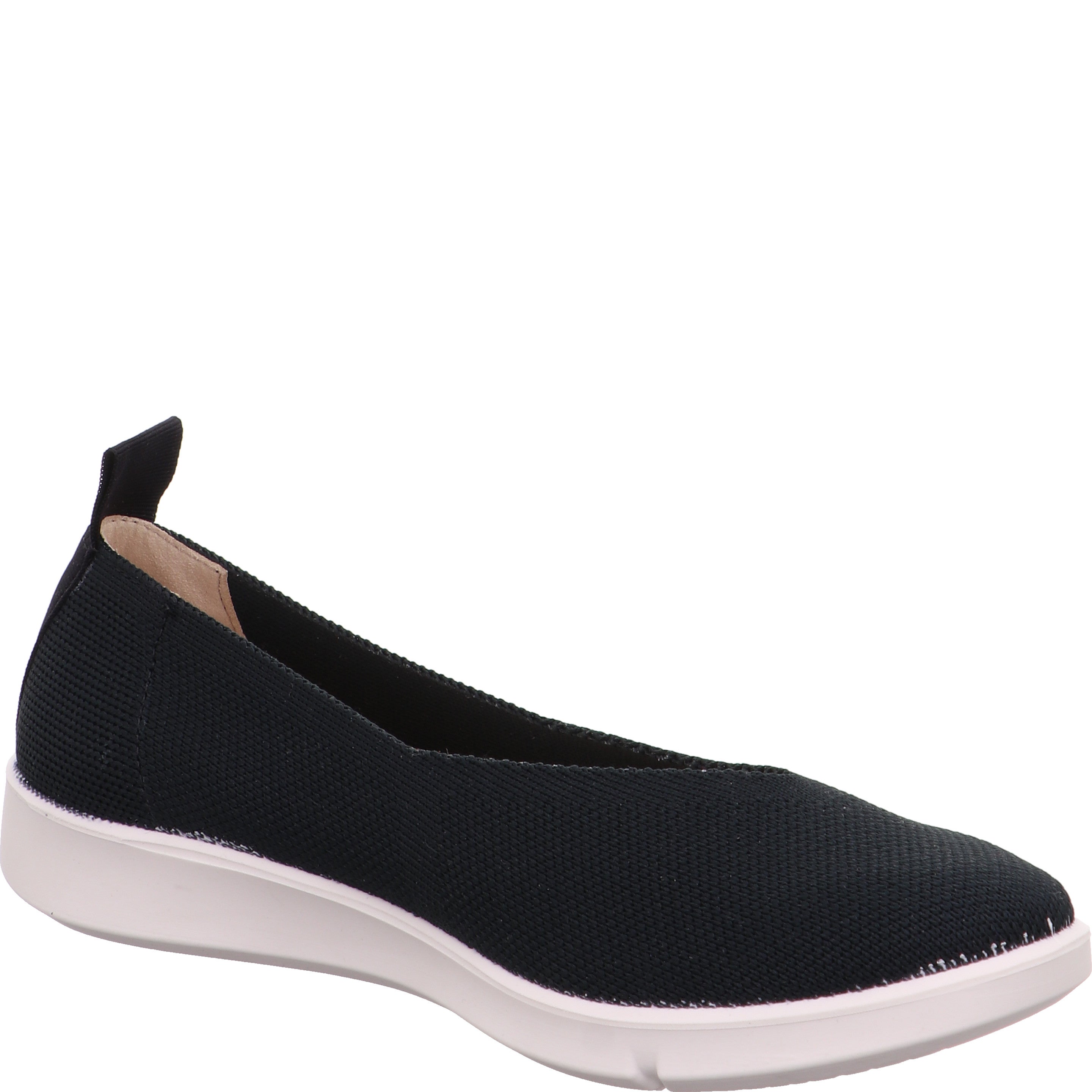 legero LUCCA Damen  Ballerina mit Slip-on - Farbe: Schwarz - Größe: 7.5