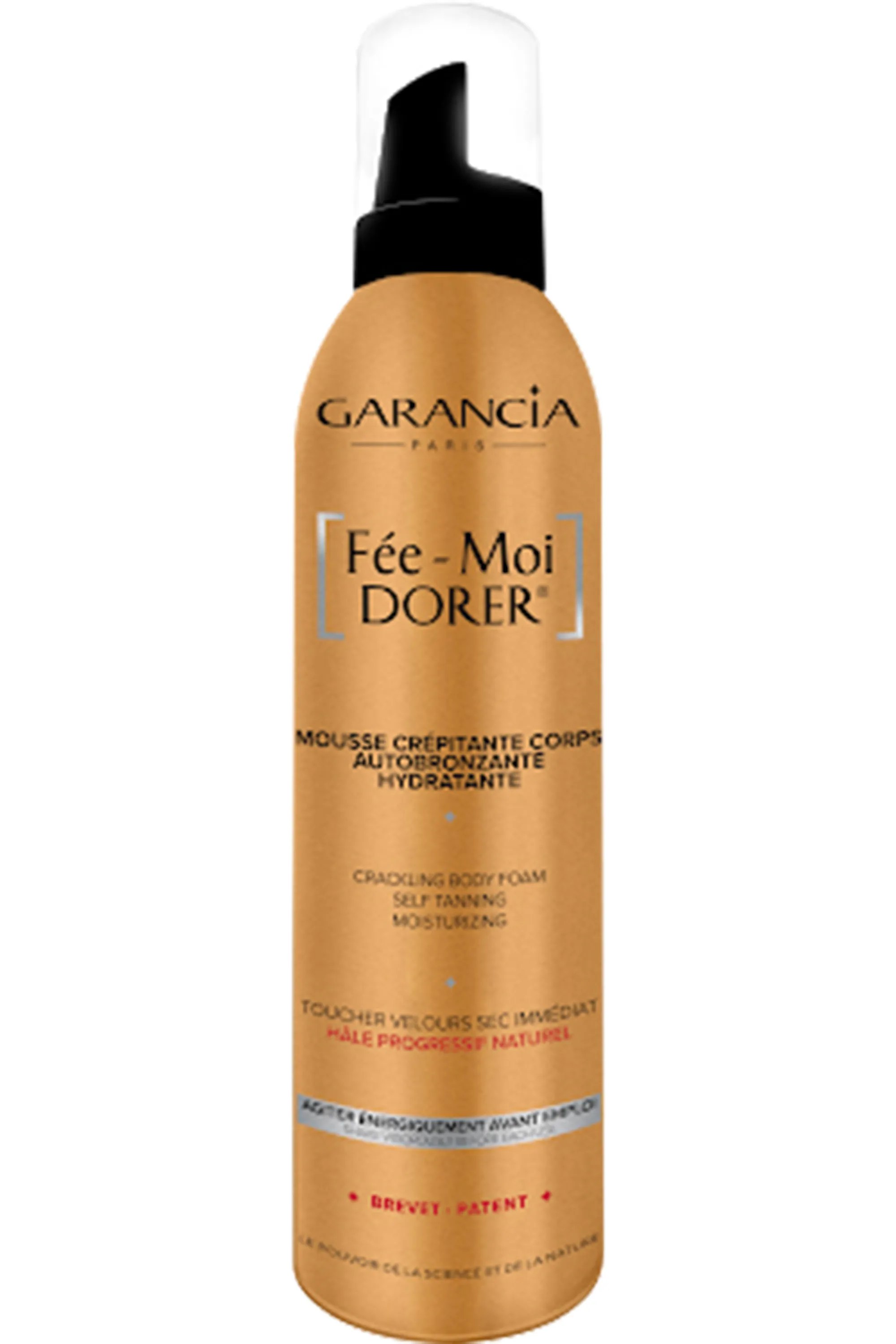 Garancia Mousse crépitante corps auto-bronzante Fée-moi Dorer-200 ml