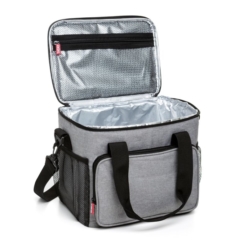 LANCHEIRA URBAN FOOD TATAY DENIM GREY 28.5X21X24CM