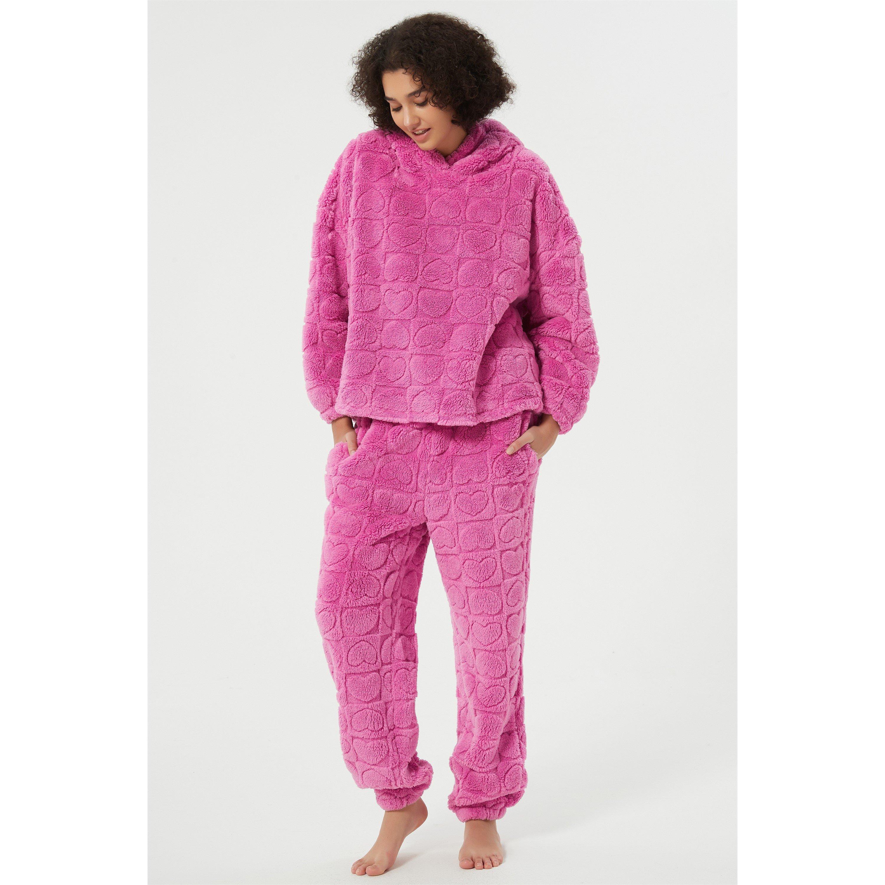 Linea Ladies Heart Burnout Lounge Set