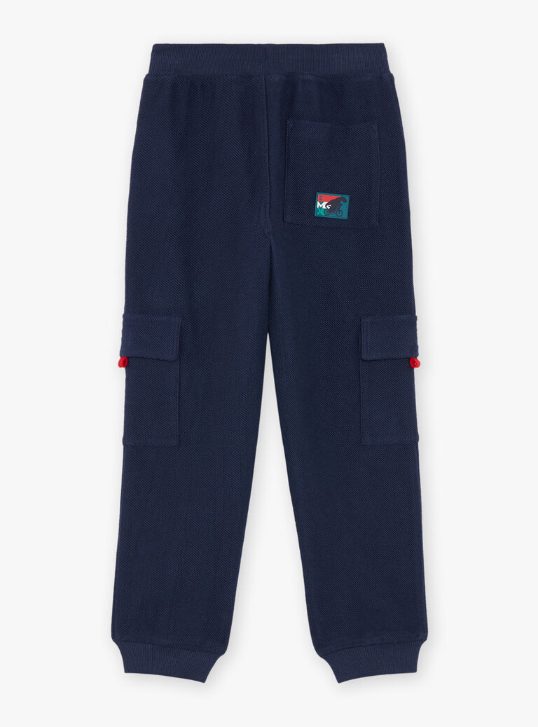Pantalon cargo bleu marine