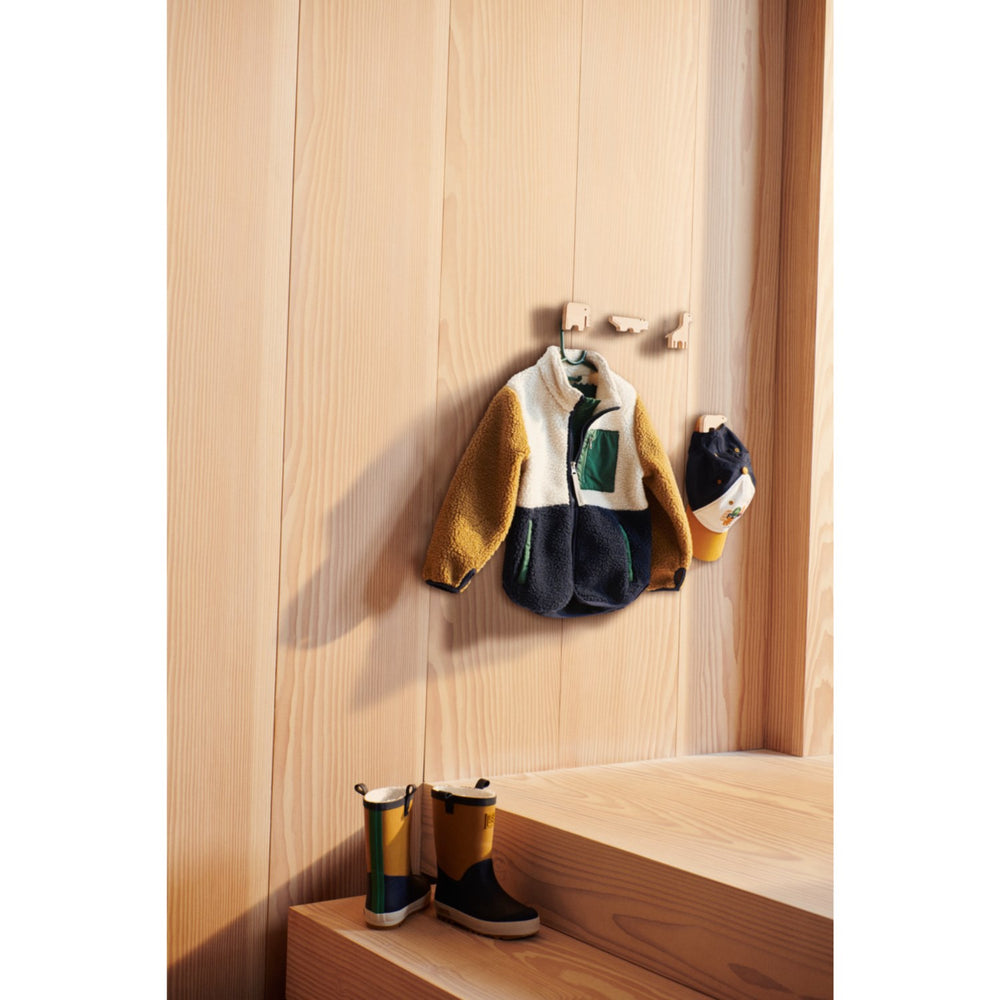 Køb LIEWOOD Classic Navy Multi Mix Nolan Pile Jakke