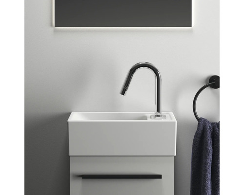 Ideal Standard i.life S wastafel 37 x 21 cm wit chroom glanzend E2129AA