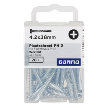 Plaatschroef Zelfborend cilinderkop verzinkt 4,2X38 mm 20 stuks