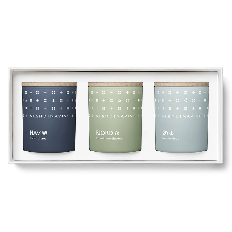 SKANDINAVISK ESCAPE Candle Giftset 3 x 65 gr.