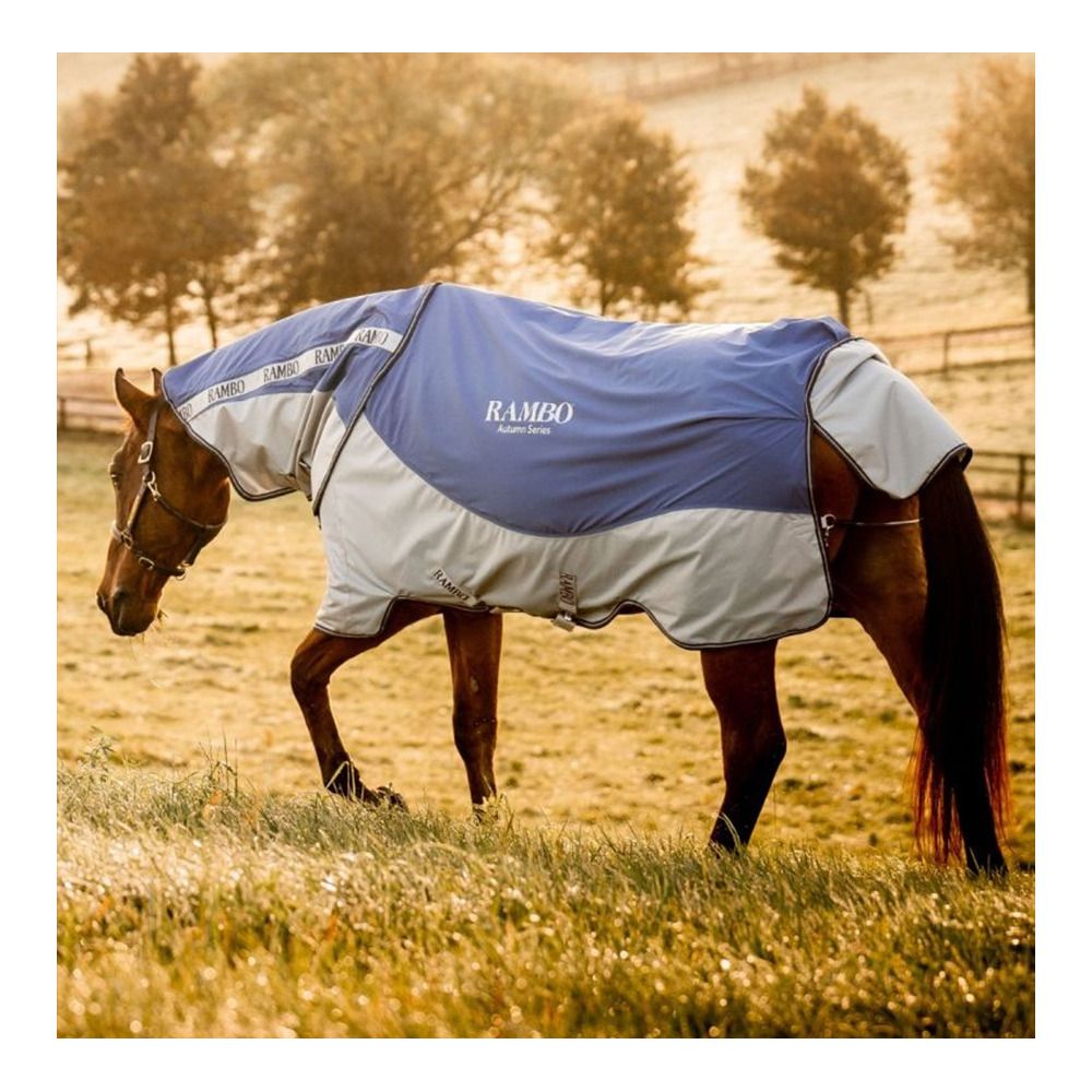 Horseware RAMBO AUTUMN SERIES 900G 100G - Couverture de paddock navy/grey