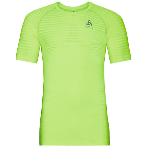 T-shirt running ODLO ESSENTIAL SEAMLESS T-SHIRT S/S CREW NECK LOUNGE LIZARD MELANGE