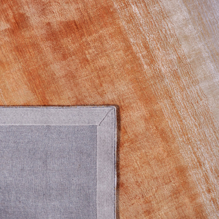 Viscose vloerkleed - Rachelle Oranje | Zonnig