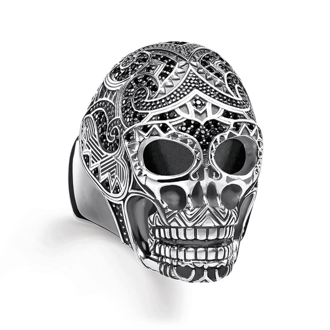 Thomas Sabo Sterling Silver Rebel at Heart Ring Maori Totenkopf