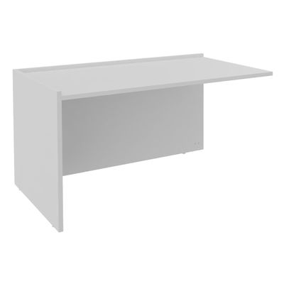 Banque d'accueil Module de départ bas OLA - L82,5 x H75,5 x P82,5 cm - structure blanc perle, plateau blanc perle