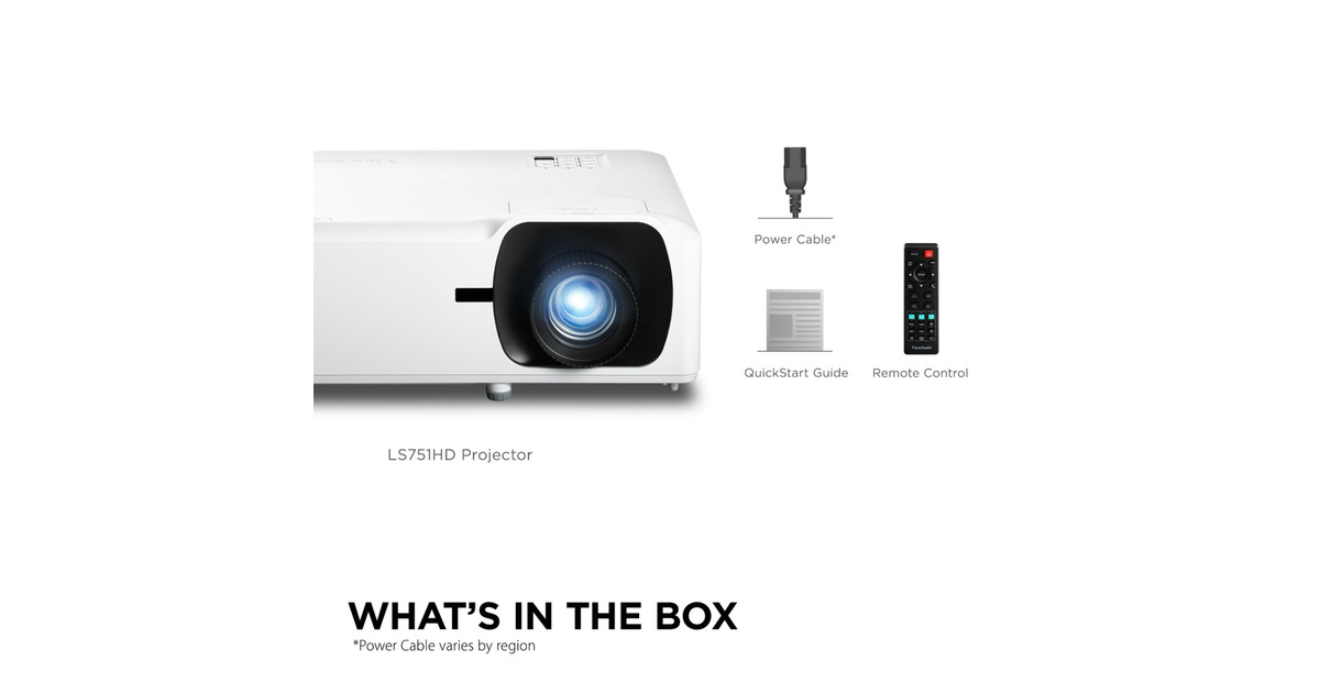 ViewSonicLS751HD Laser projector Full HD  (Wit, 5000 ANSI Lumen, voor bedrijven en onderwijs)