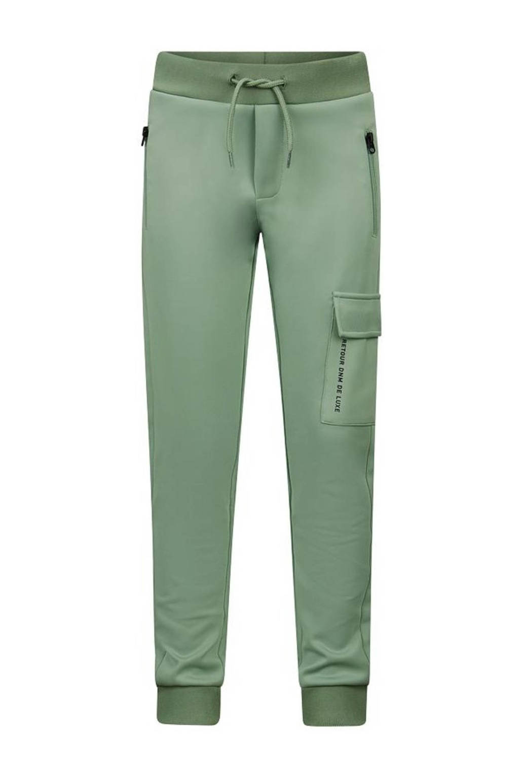 Retour Jeans slim fit joggingbroek Elliot lichtgroen