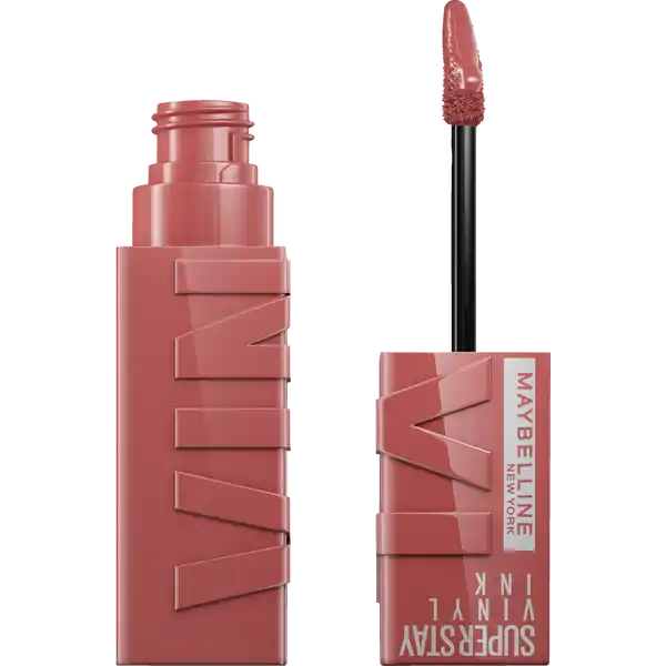 Super Stay Vinyl Ink 15 Peachy + gratis Color Sensational Shaping Lipliner 50 Dusty Rose