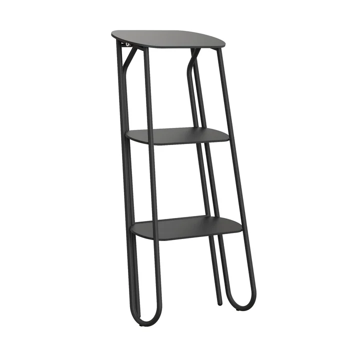 Frost - Bukto Tritthocker klappbar, H 70 cm, schwarz
