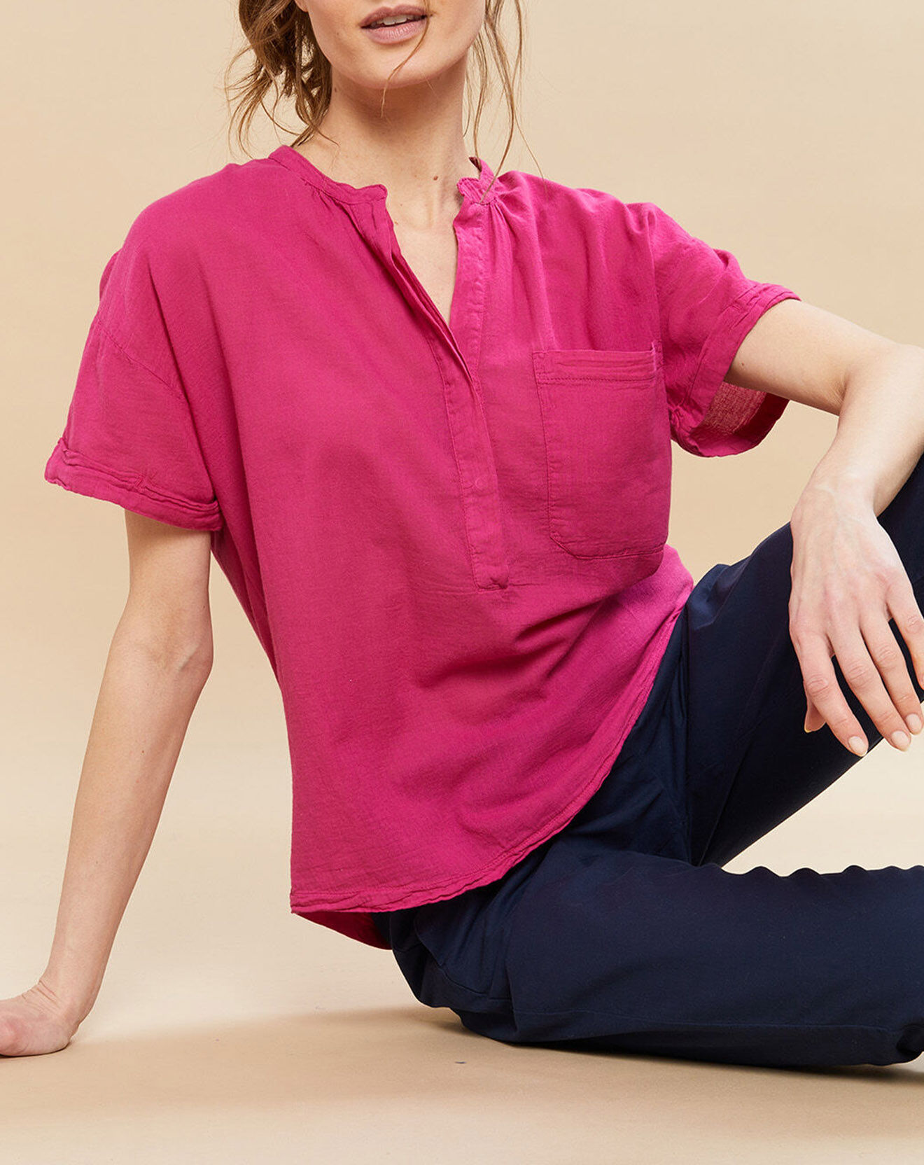 Hartford Blouse Tugay fushia