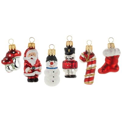 Lauschaer Glas Weihnachtsfiguren mini