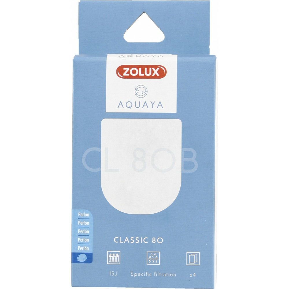 Filtre pour pompe classic 80, filtre cl 80 b perlon x 2. Pour aquarium.