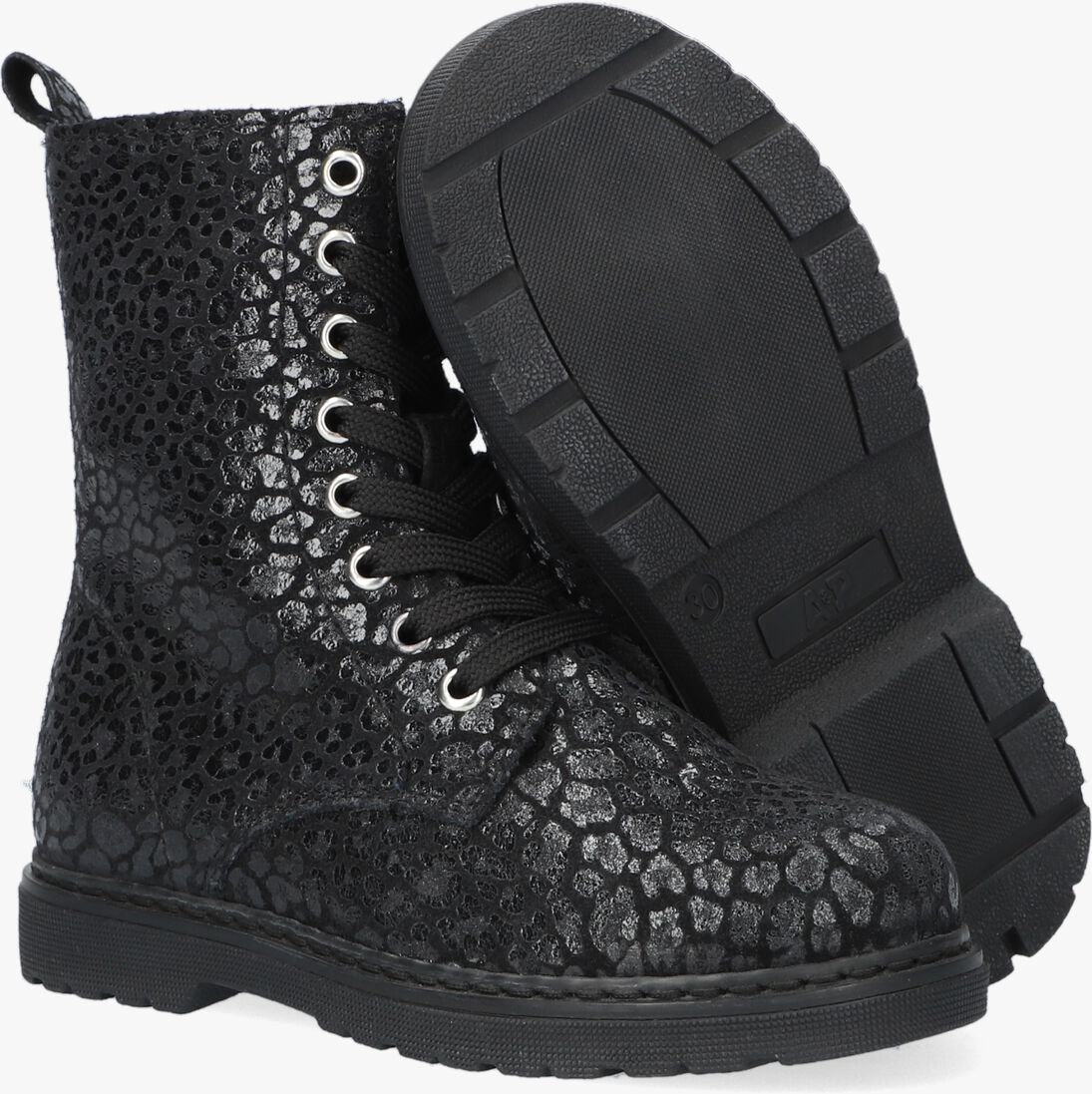 APPLES & PEARS zwarte apples & pears veterboots b009048