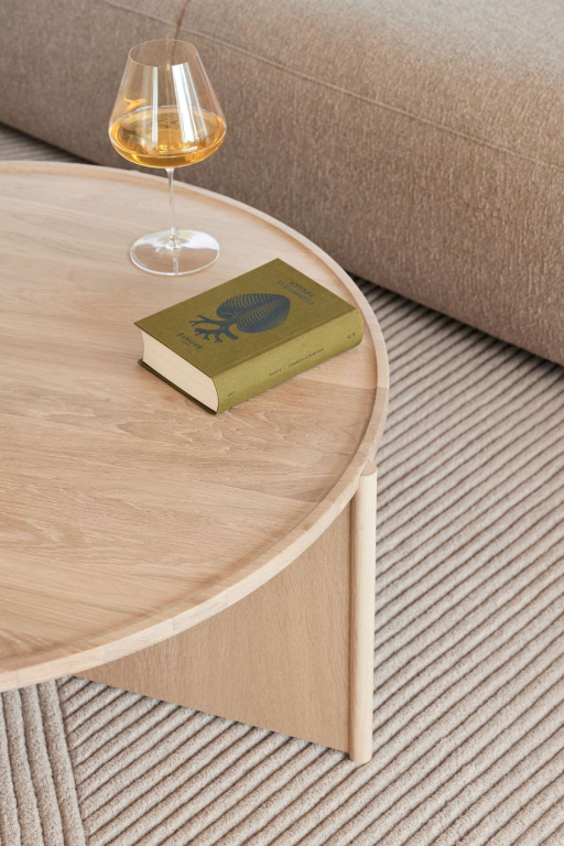 Northern Cling salontafel Ø70 gerookt eiken
