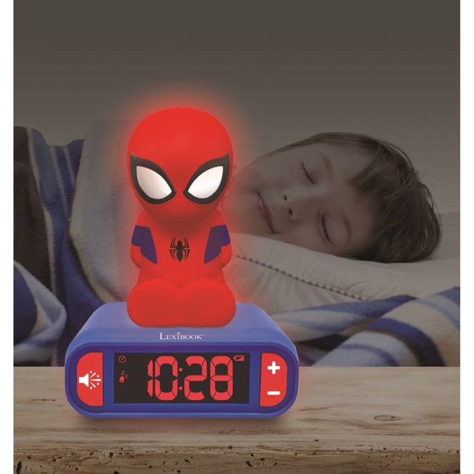 Spider-Man - Wecker mit Nachtlicht und Klingeltönen