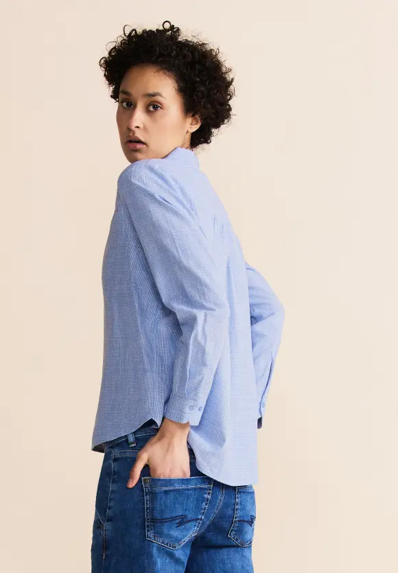 Chambray Bluse - original blue