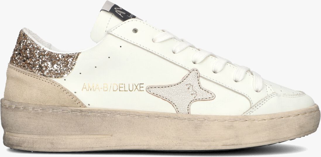 witte ama brand deluxe lage sneakers slam