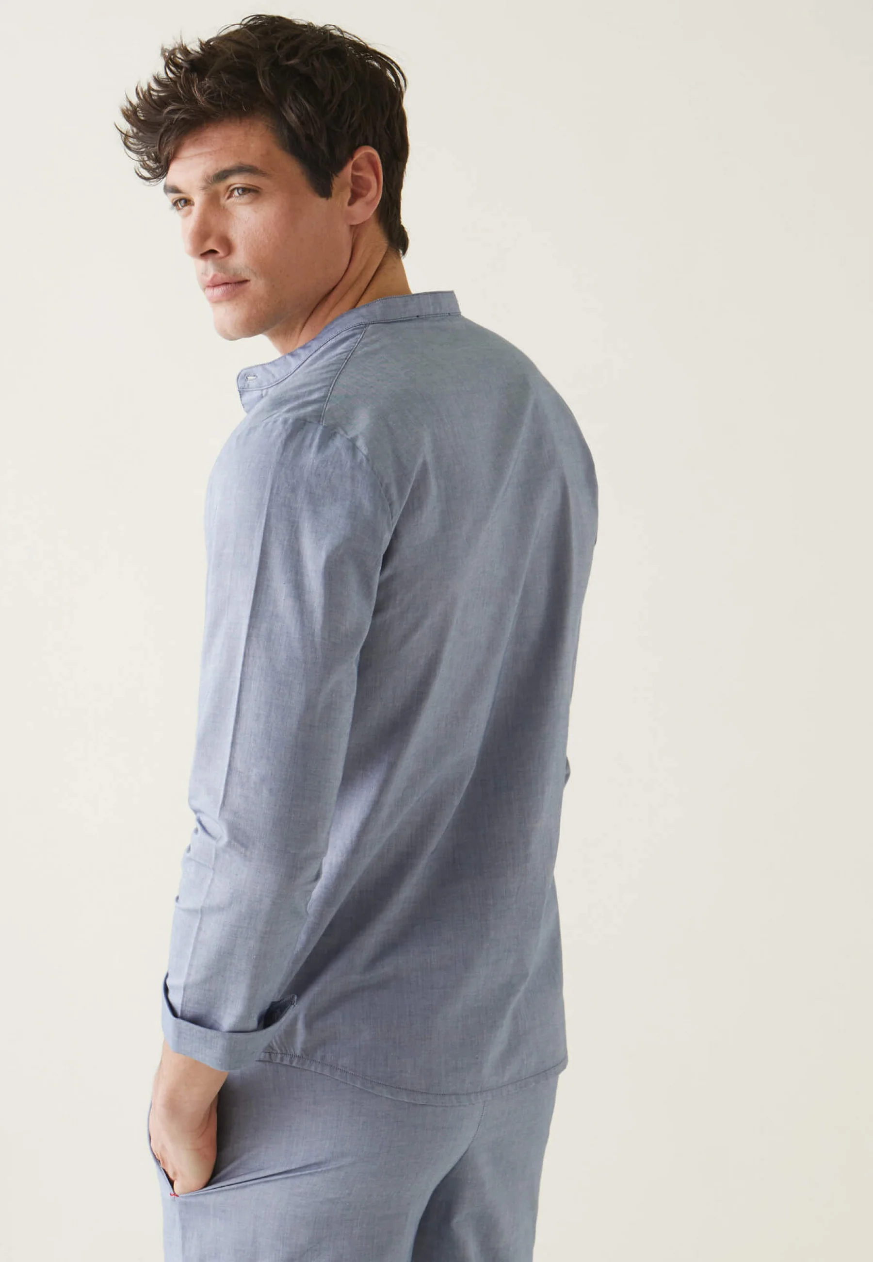 Chemise de pyjama en chambray-Tom Chambray