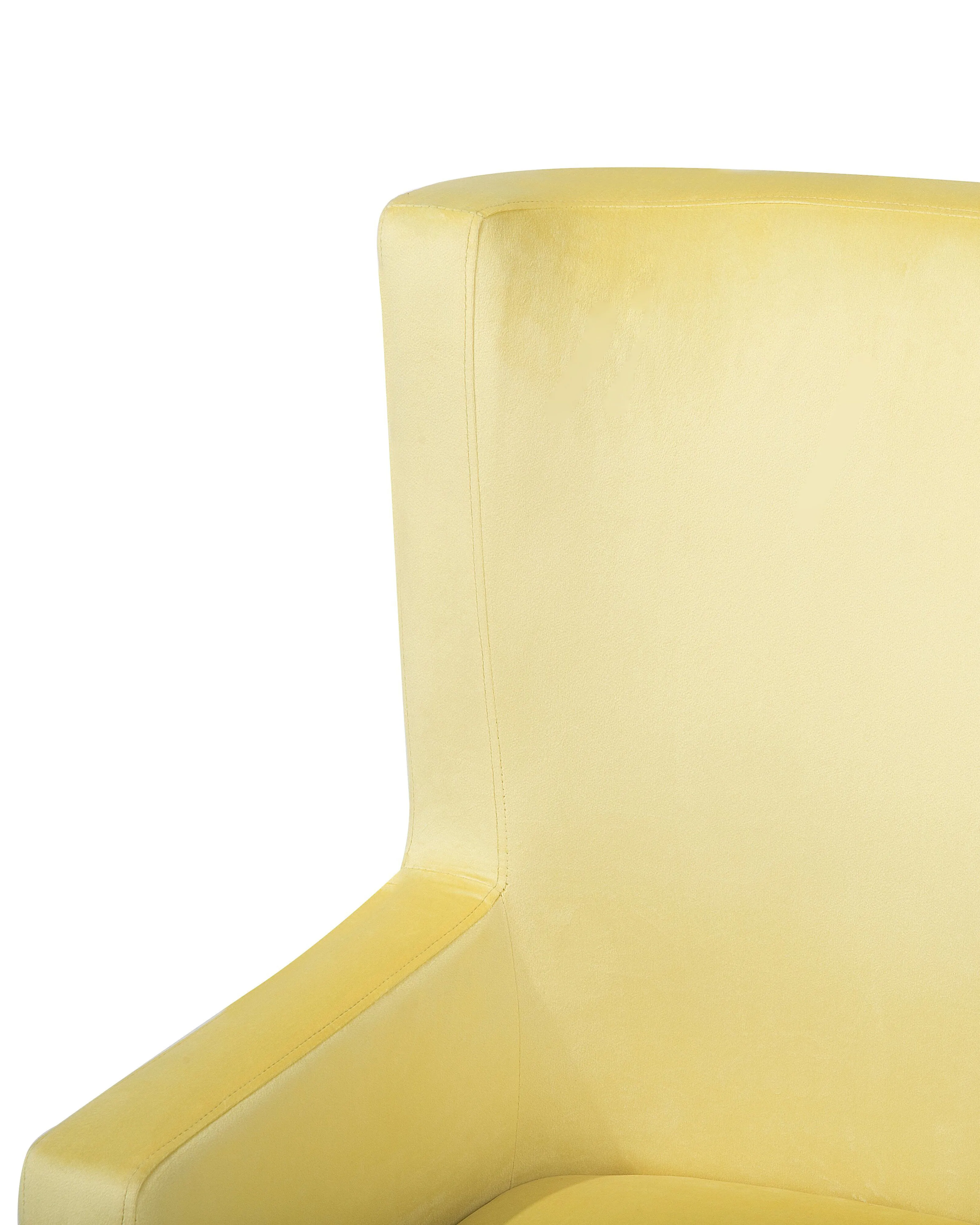 Oorfauteuil ONEIDA Fluweel Geel