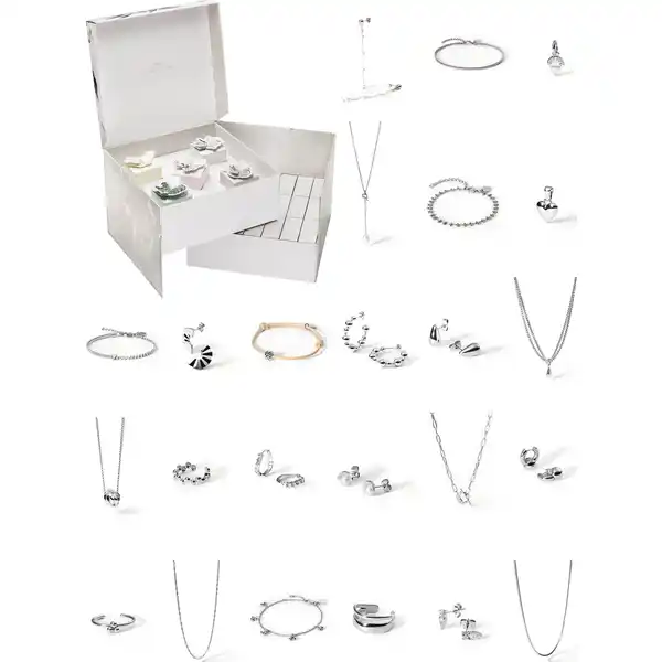Schmuck Adventskalender Silber 2024