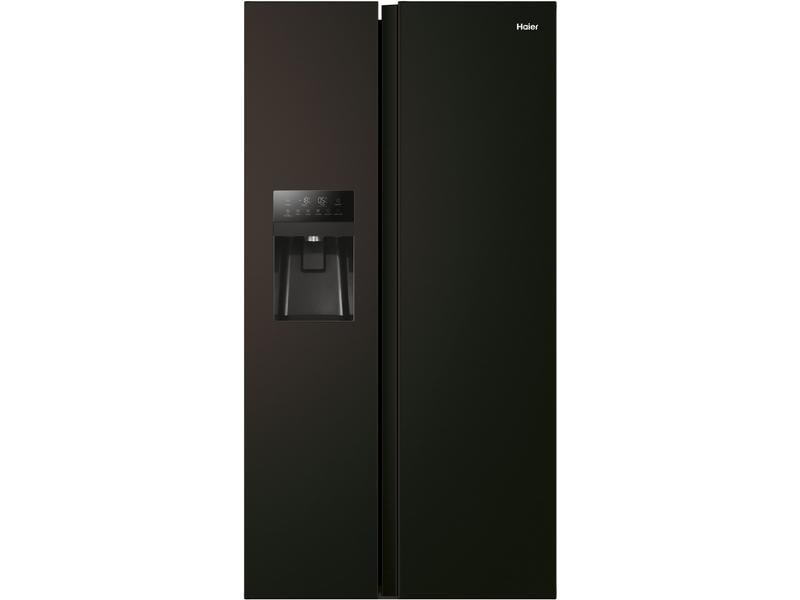 Haier Foodcenter HSR5918DIPB Schwarz Side by Side Kühlgerät