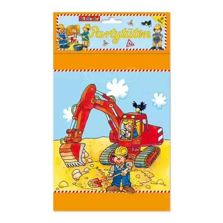 Lutz Mauder Partytüten Bagger 8er Packung