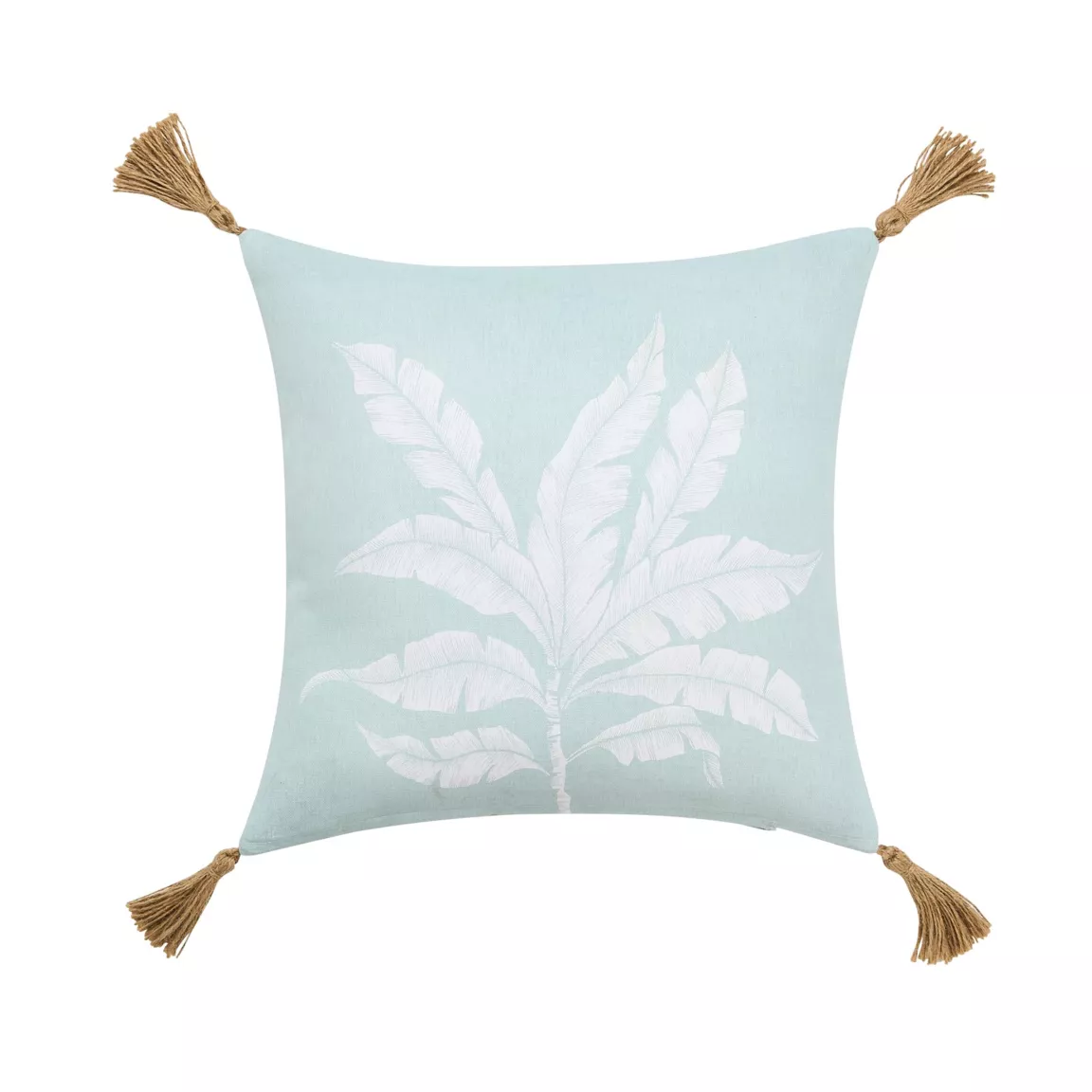 Coussin carré coton (40 x 40 cm) Hera Bleu